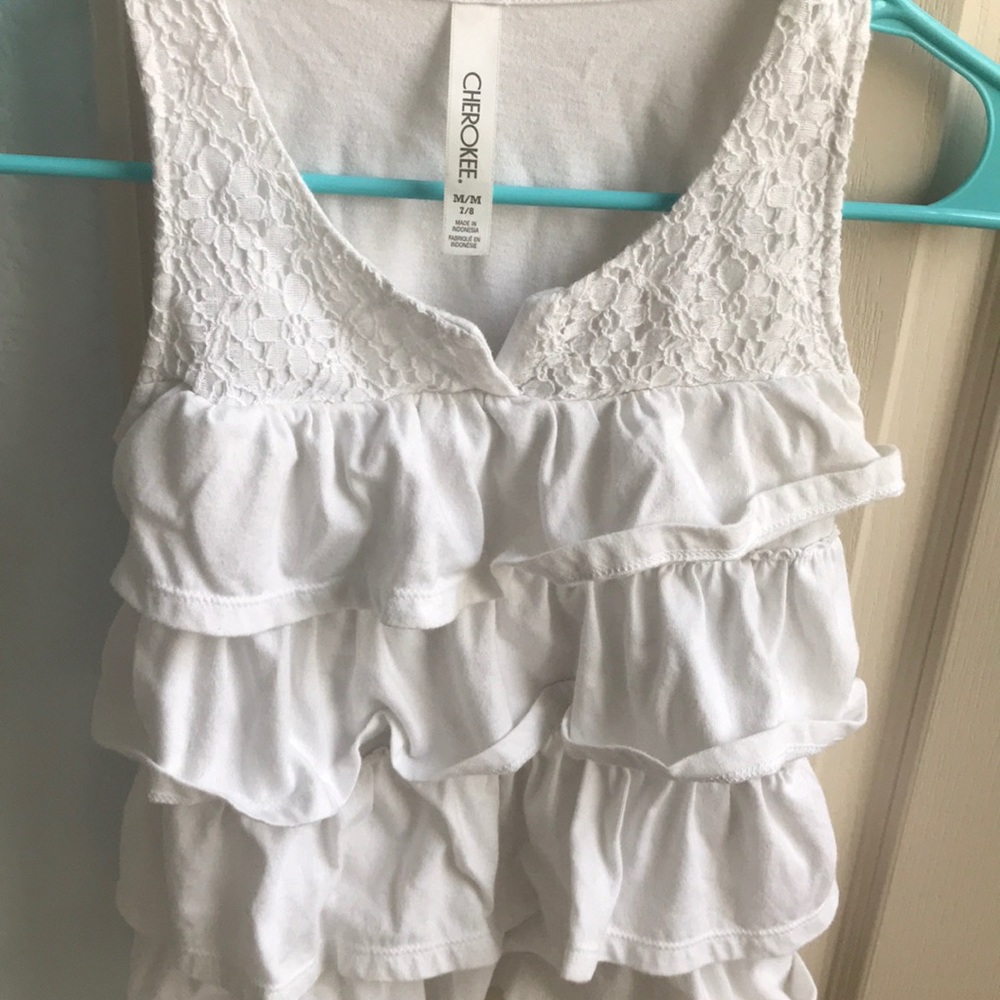 white cherokee kids top